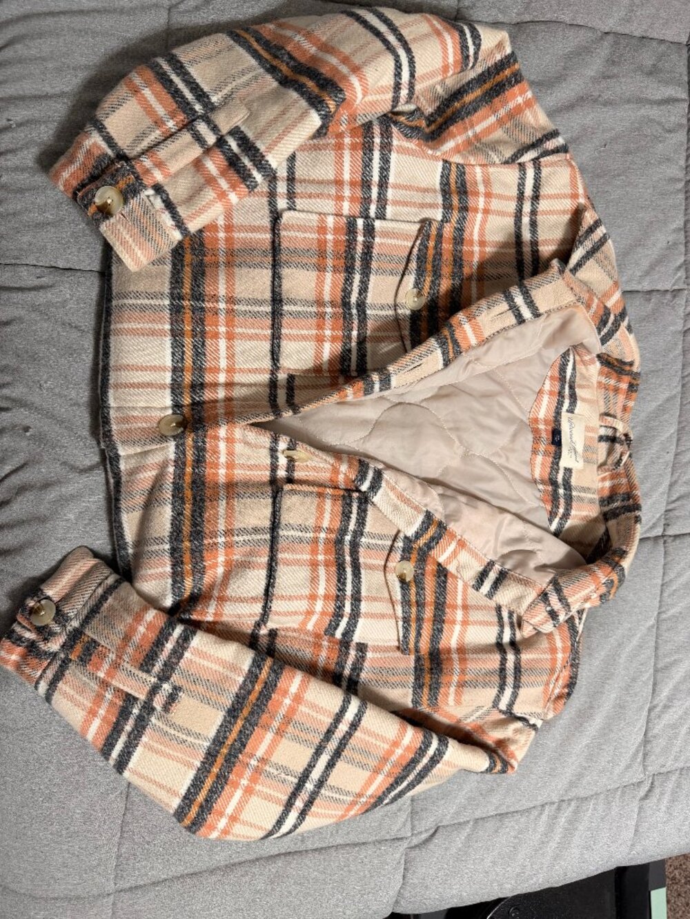Universal Thread (Target) Long Plaid Jacket - Picture 2 of 3